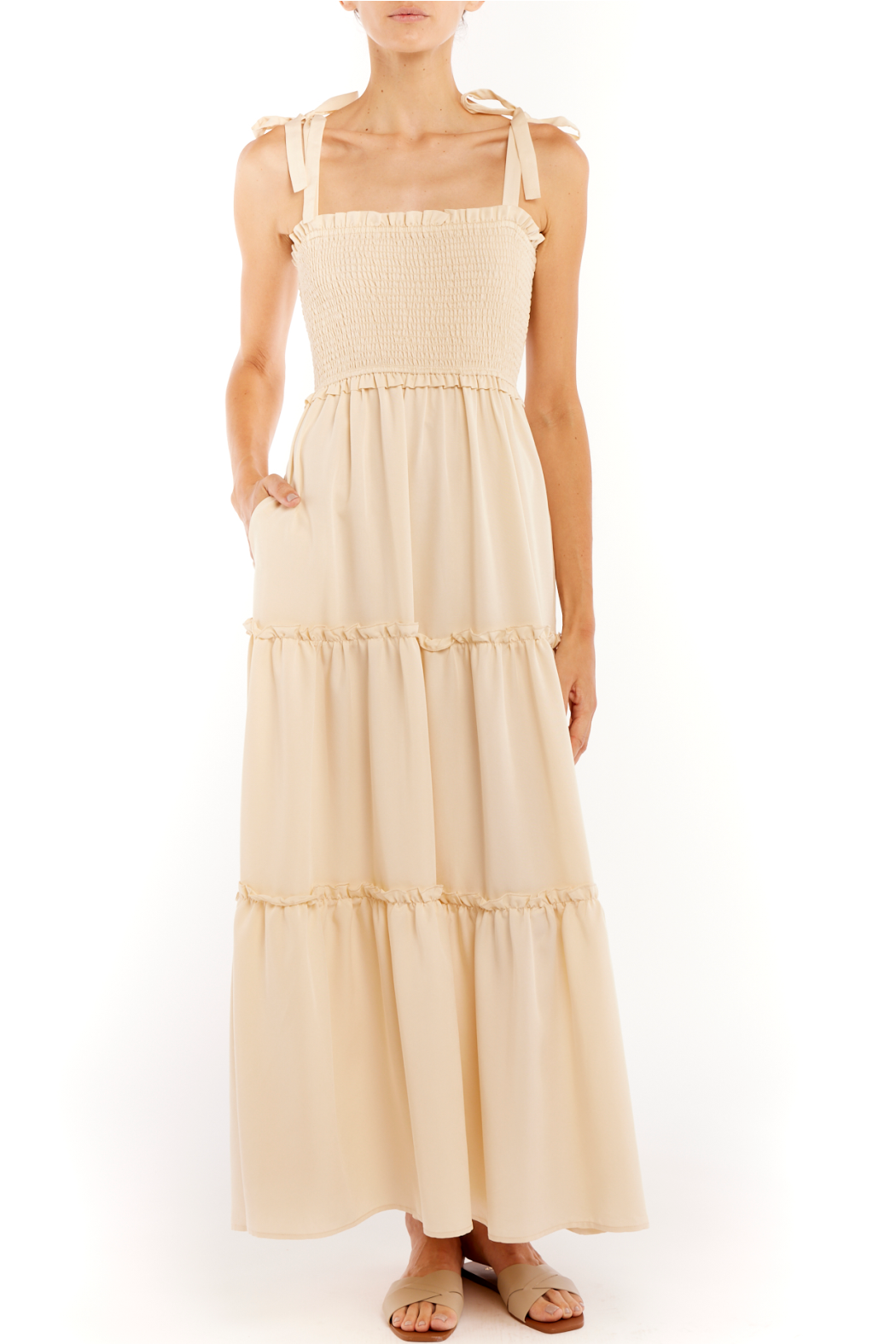 darla tiered maxi dress Darla Tiered Maxi Dress - Women's Fashion