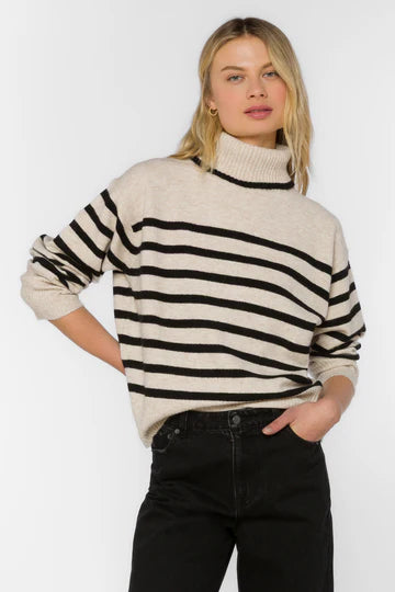 Parley Sweater - Ivory/Black Stripe