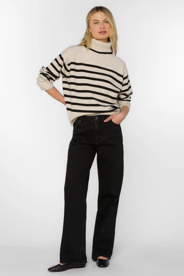 Parley Sweater - Ivory/Black Stripe