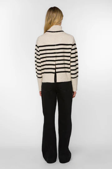 Parley Sweater - Ivory/Black Stripe