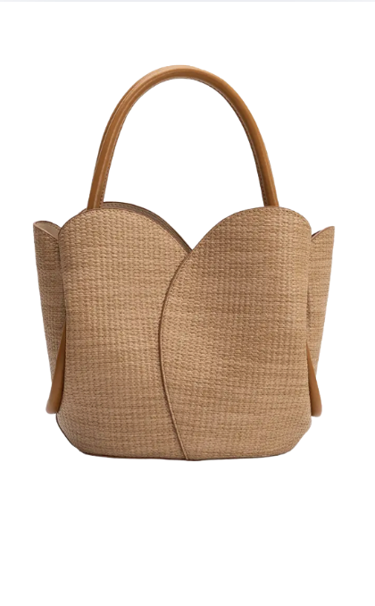 Tulip Raffia Bag