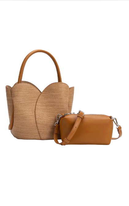 Tulip Raffia Bag