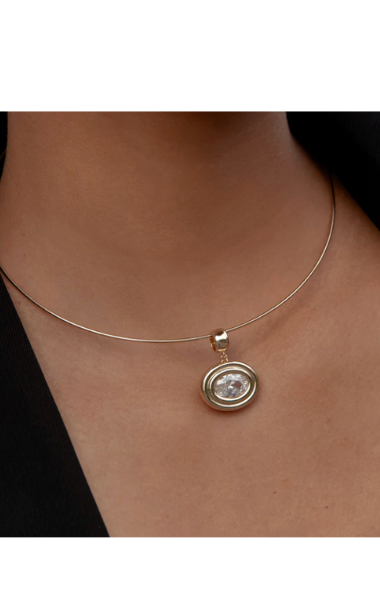 Starlet Oval Charm