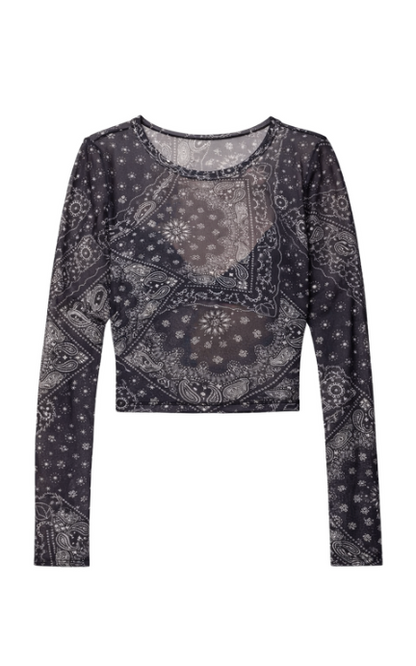 Mesh Long Sleeve Tee