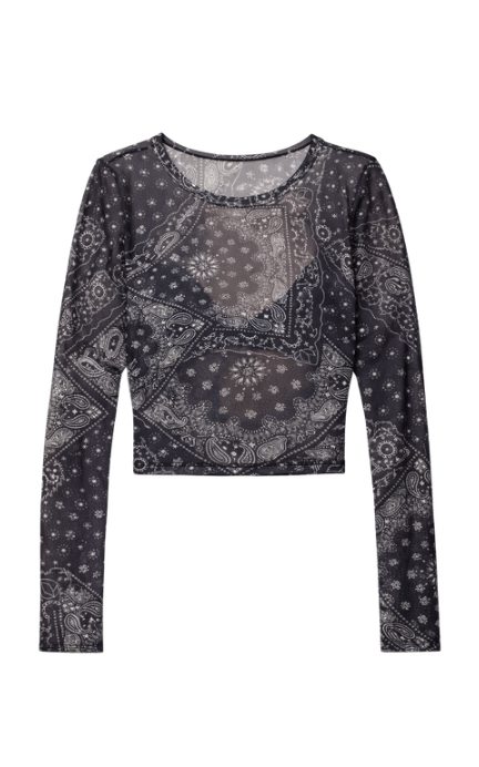 Mesh Long Sleeve Tee