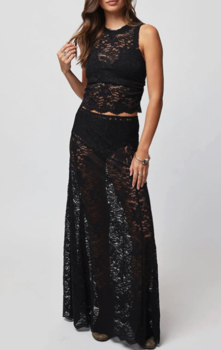 Lace Maxi Skirt