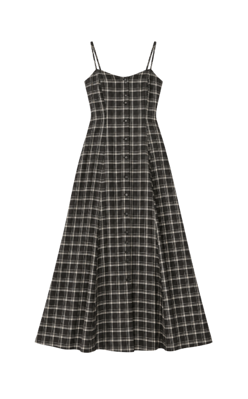 Angel Eyes Plaid Midi