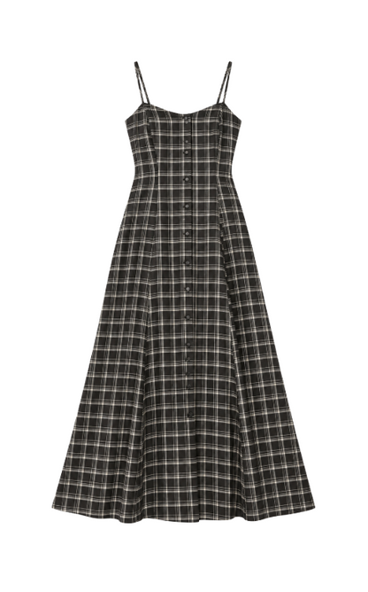 Angel Eyes Plaid Midi