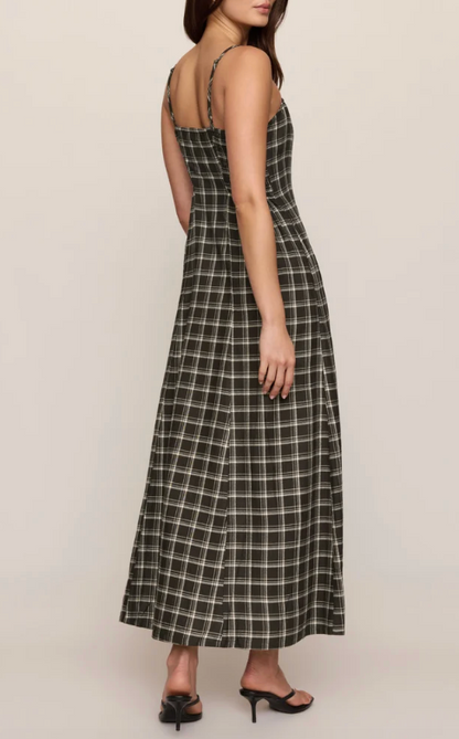 Angel Eyes Plaid Midi