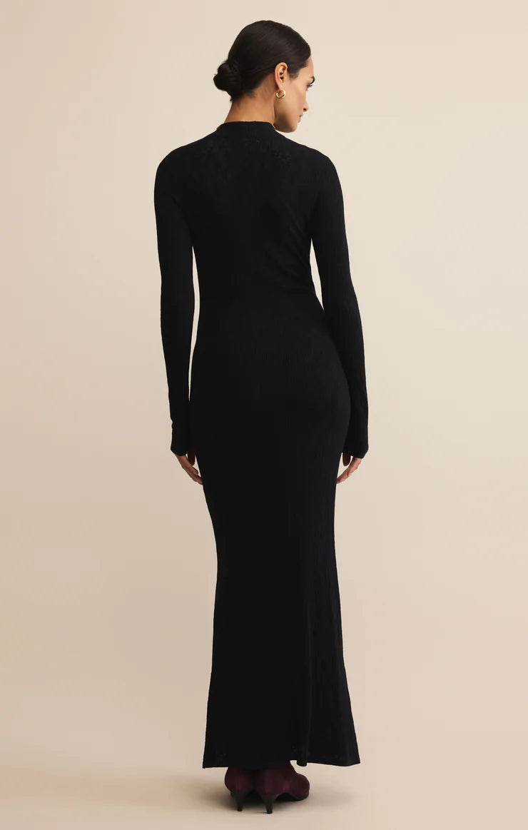 Aden Sweater Dress - Black