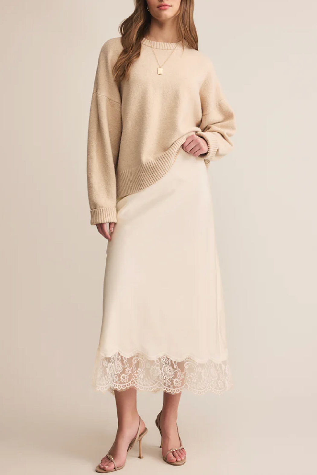 Cinder Lace Midi Skirt