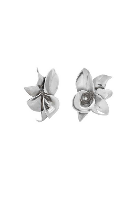 Silver Flower Earring