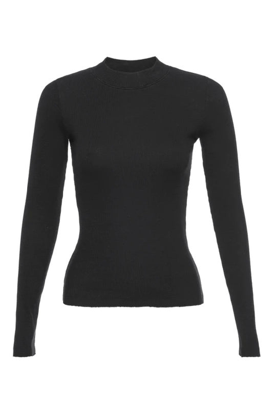Gina Mock Neck Tee