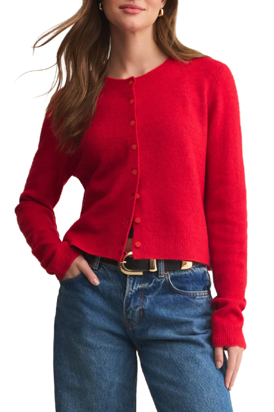 Medina Cardigan - Festive Red
