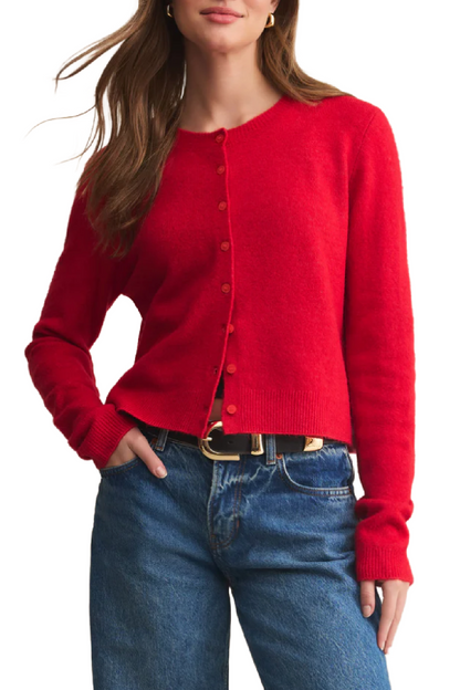 Medina Cardigan - Festive Red