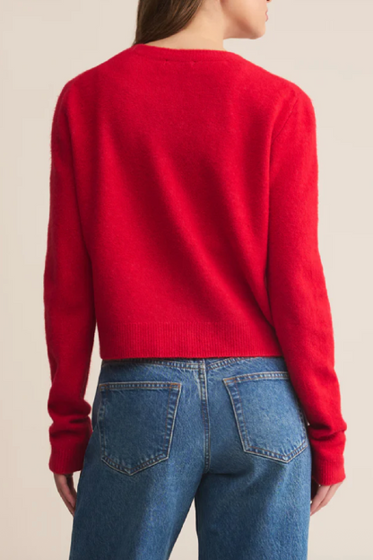 Medina Cardigan - Festive Red